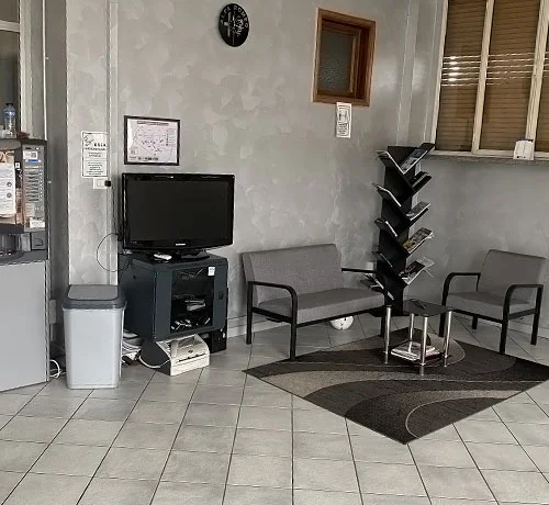 area di attesa accogliente